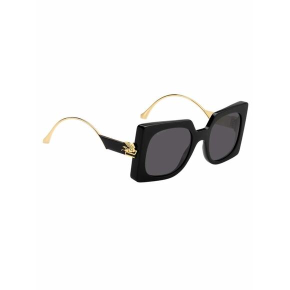 New, ETRO Sunglasses ETRO0026/S 807IR Oversized Square Black Frame main image 10